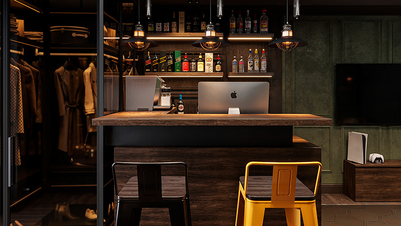 Интерьер барбершопа